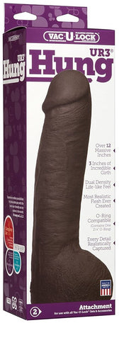 Doc Johnson Vac U Lock UR3 Hung Cock 12.5 Inch ULTRASKYN Dildo - Butt Plugs