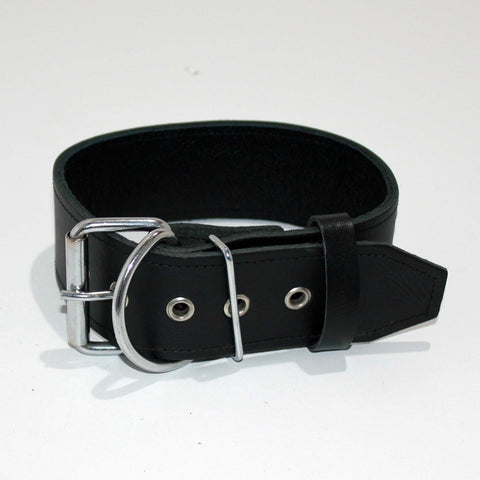 Hells Couture WHORE Leather Bondage Collar with Silver Studs - Collars and Leads