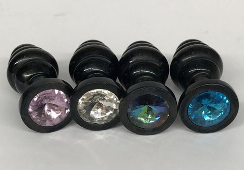 Hells Couture Wild Passion Black Anal Plug Large Medical Grade Steel - Steel Sex Toys