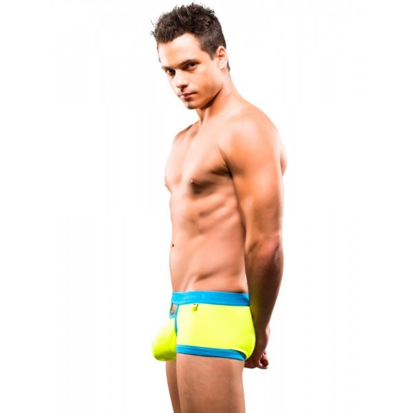 Andrew Christian Almost Naked Teaser Boxer Neon Yellow Revealing Design - - Jocks and G-Strings