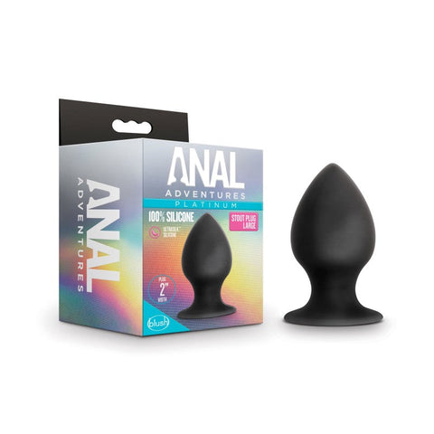 Blush Novelties Anal Adventures Platinum Anal Stout Plug Premium Silicone - Butt Plugs