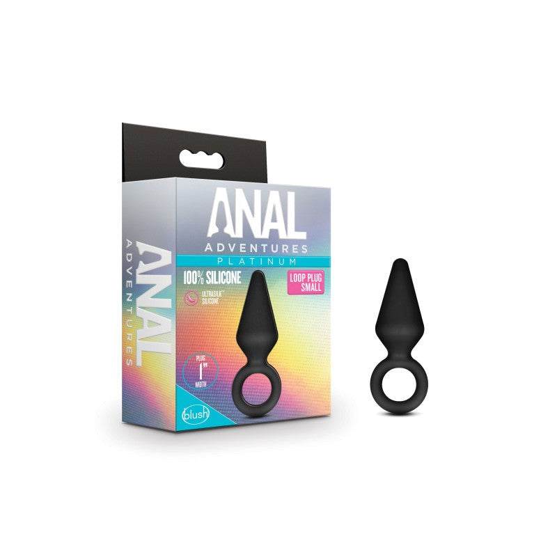 Blush Novelties Anal Adventures Platinum Pleasure Loop Plug Safety Loop - - Butt Plugs
