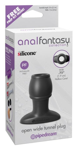 Pipedream Products Anal Fantasy Collection Open Wide Tunnel Anal Plug Premium - Butt Plugs