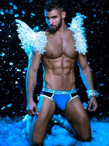 Andrew Christian Trophy Boy Brief Navy Blue Anatomically Correct Support - Mens Briefs And Boxers