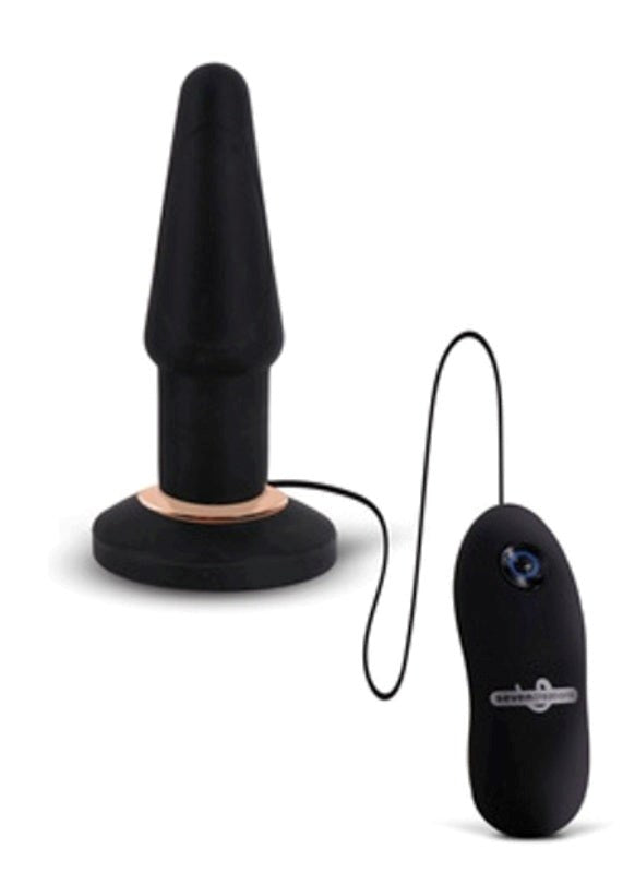 Seven Creations Apex Vibrating Butt Plug Black with Remote Control - - Anal Vibrators