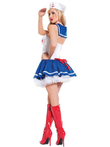 Seven til Midnight Baby Blue Costume Sailor Roleplay Outfit - Fancy Dress Ups