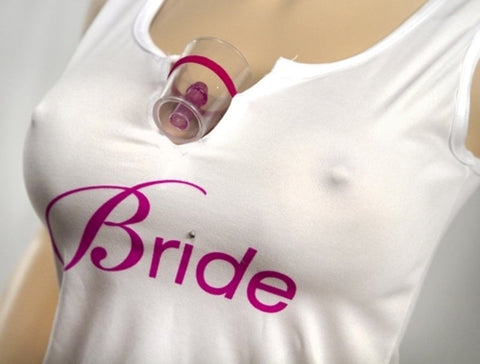 Pipedream Products Bachelorette Party Favors Shot Glass Tank Womens Top with Pecker - Bachelorette and Bucks