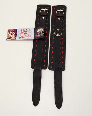 BDStyle BDSM Clubs Leather Wrist & Ankle Cuffs for Bondage Restraint - Cuffs and Restraints