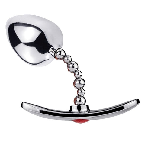 BDStyle Bendable Steel Butt Plug 1 Ball Adjustable Position Control - Steel Sex Toys