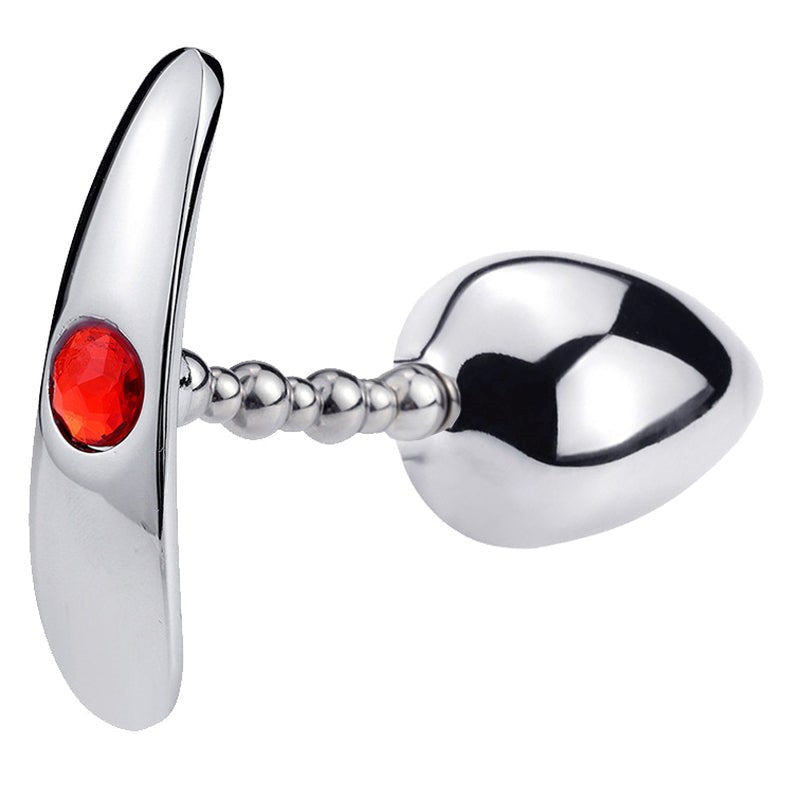 BDStyle Bendable Steel Butt Plug 1 Ball Adjustable Position Control - - Steel Sex Toys