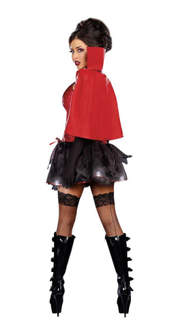 Dream Girl Lingerie Vampiress Ensemble Gothic Seductive Halloween Costume - Fancy Dress Ups