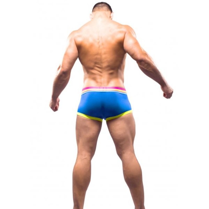 Andrew Christian Blow! Almost Naked Boxer Blue with Almost Naked Pouch - - Mens Briefs And Boxers