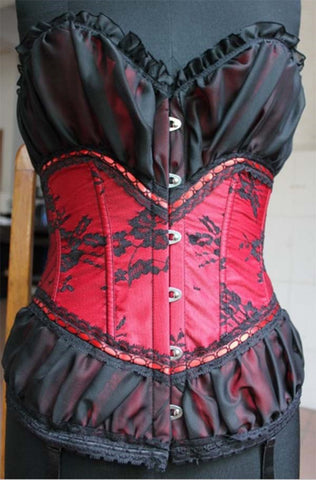 Ella Bidoe Body Shaping Renaissance Corset with Lace Up Back - Fancy Dress Ups