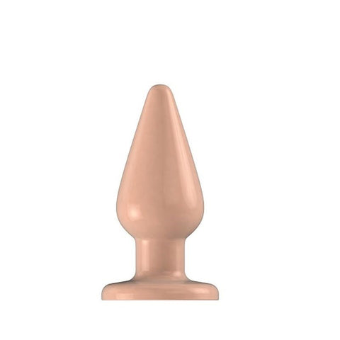 Shots Toys Bottom Line Rubber Butt Plug Flesh Model 1 Waterproof Suction Cup - Butt Plugs