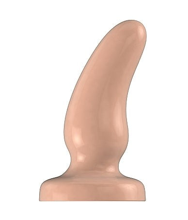 Shots Toys Bottom Line Rubber Butt Plug Flesh Model 7 Suction Cup Base - Butt Plugs