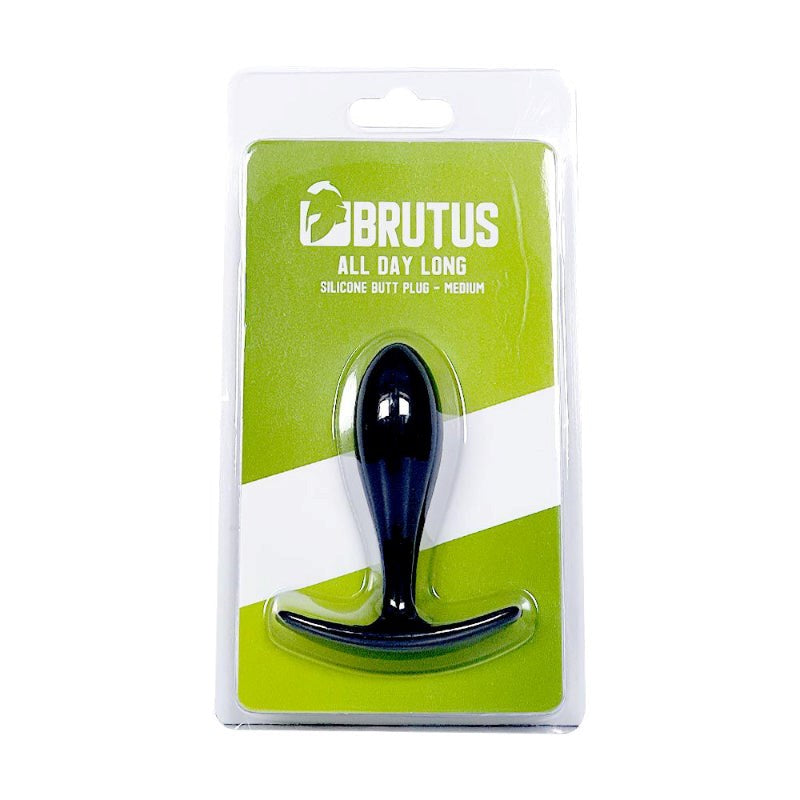 Brutus Premium Silicone Butt Plug All Day Comfort Extended Wear Anal Play - - Butt Plugs