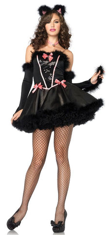 Leg Avenue Catnip Cutie Costume Leopard Print Roleplay Set - Fancy Dress Ups