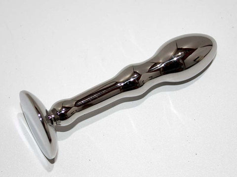 Hells Couture Croaker Steel Anal Probe Stainless Steel Prostate Toy - Anal Dildos