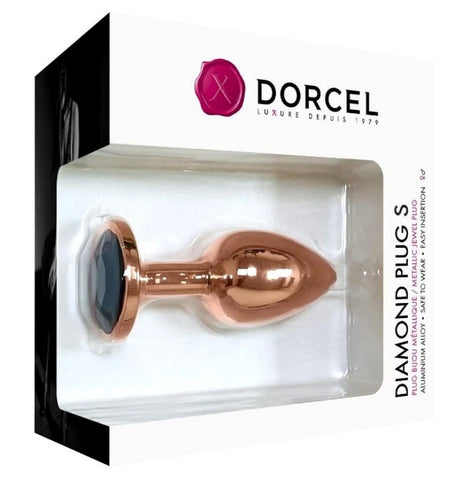 Marc Dorcel Toys Diamond Plug Rose Gold Aluminum Butt Plug - Butt Plugs