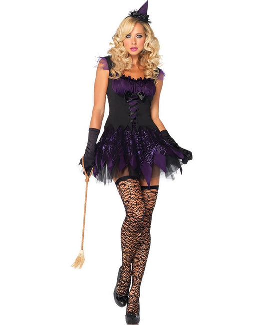 Leg Avenue Enchanting Mistress Costume Corset Bodice with Choker Set - - Fancy Dress Ups