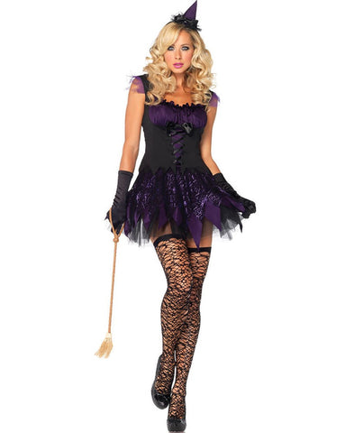 Leg Avenue Enchanting Mistress Costume Corset Bodice with Choker Set - Fancy Dress Ups