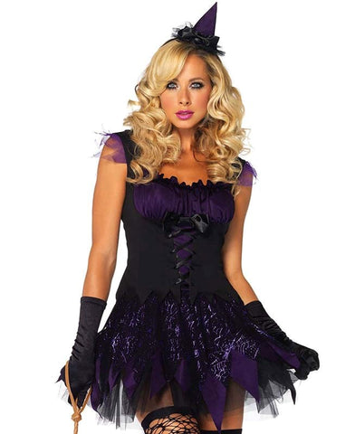Leg Avenue Enchanting Mistress Costume Corset Bodice with Choker Set - Fancy Dress Ups