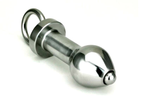 Hells Couture Precision Crafted Pleasure Endo Steel Anal Plug Premium Steel - Steel Sex Toys