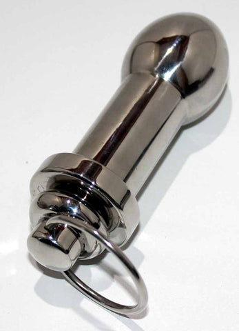 Hells Couture Precision Crafted Pleasure Endo Steel Anal Plug Premium Steel - Steel Sex Toys