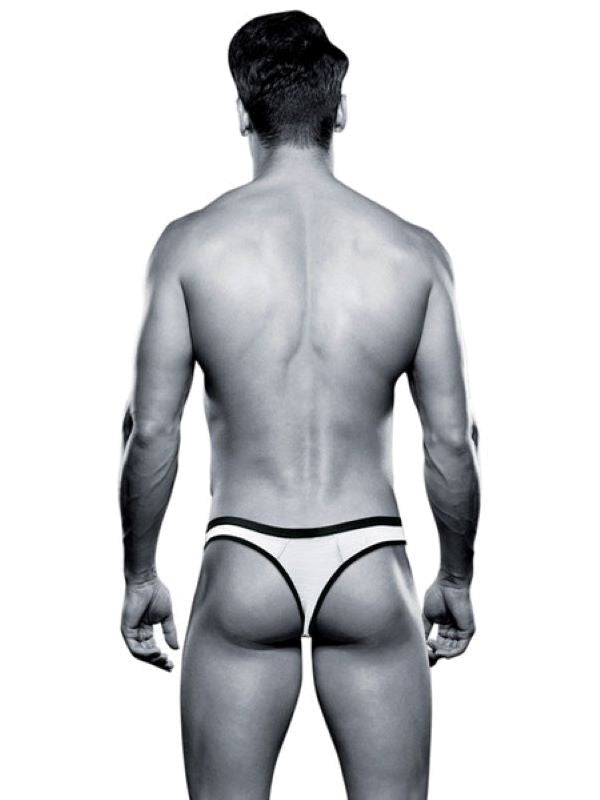 Envy Menswear Bad Boy Thong White Premium Comfortable Intimate Menswear - - Jocks and G-Strings