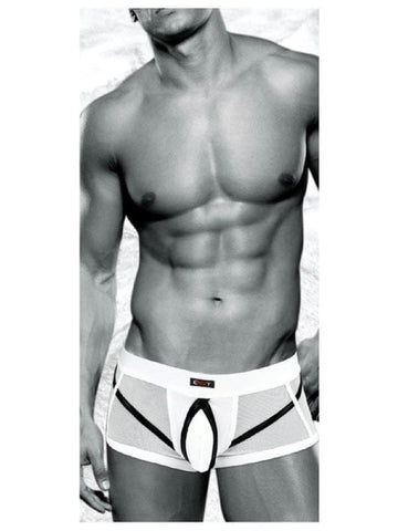 Envy Menswear Comfort Fit Bulge Trunk White Enhancing Underwear - Mens Briefs And Boxers