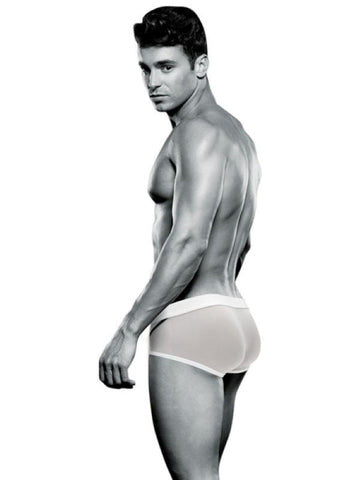 Envy Menswear Comfort Fit Bulge Trunk White Enhancing Underwear - Mens Briefs And Boxers