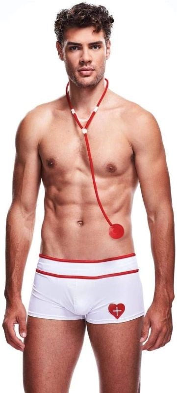 Envy Menswear Doctor Love Set 2 piece Doctor Fantasy Costume - - Jocks and G-Strings