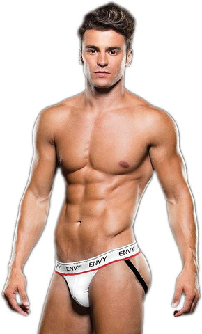 Envy Menswear Logo Elastic LowRise Mesh Jock E036 Breathable Mesh - Jocks and G-Strings