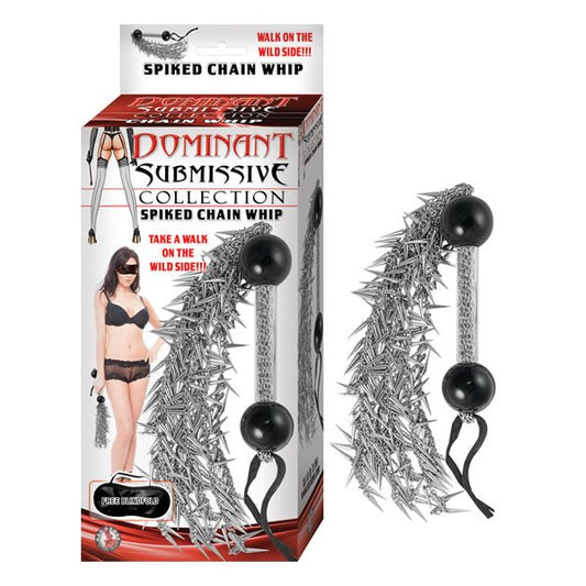 Dominant Submissive Collection Spiked Chain Whip - - Whips And Crops