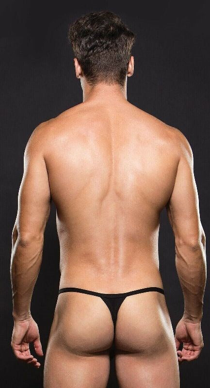 Envy Menswear Microfiber Magnetic G String E042 Black Magnetic Closure - - Jocks and G-Strings