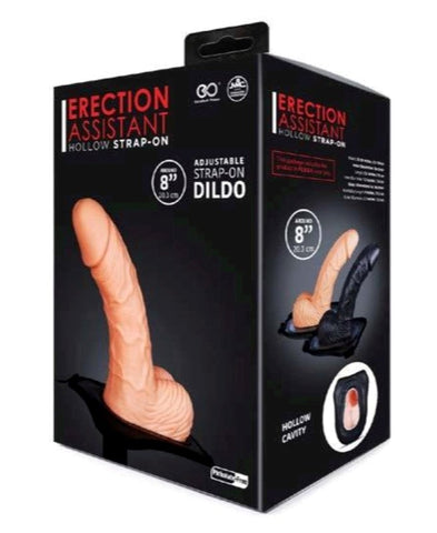 NANMA Corporation Erection Assistant Hollow Strap On Flesh Cock Ring - Strap On Sextoys