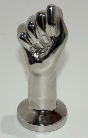 Hells Couture Handy Metal Fist Toy Medical Grade Steel Anal Dildo - Steel Sex Toys