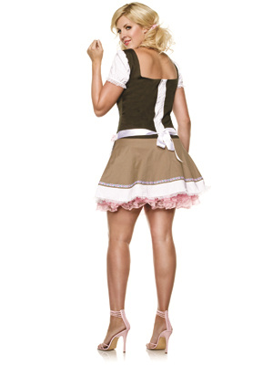 Seven til Midnight Heidi Ho White Costume 3 Piece Bavarian Set - Fancy Dress Ups