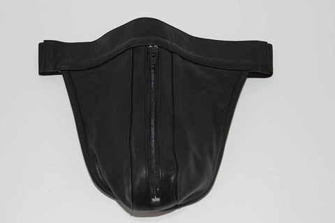 Hells Couture JAX Leather Jocks Black with Front Zipper Access - Jocks and G-Strings