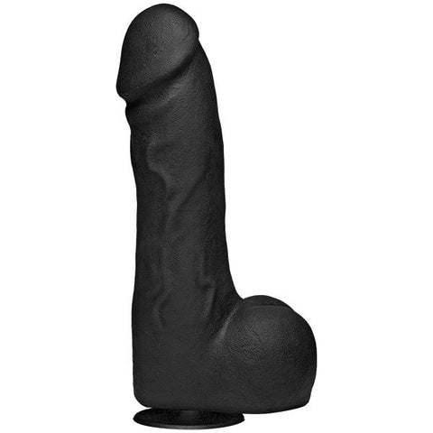 Doc Johnson Kink The Perfect Cock Black Realistic Dildo Dual Density - Realistic Dildos