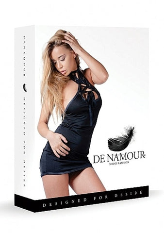 Shots Toys Mini Dress with Open Topping & G String Seductive Lingerie - Babydolls and Chemises