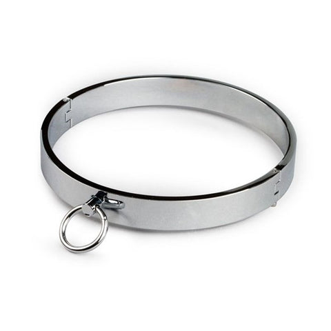 BDStyle Mouaward Secure Stylish Metal Slave Collar Premium Stainless Steel - Collars and Leads