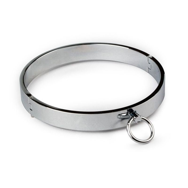 BDStyle Mouaward Secure Stylish Metal Slave Collar Premium Stainless Steel - Collars and Leads