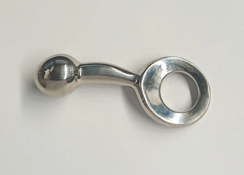 Hells Couture Nicki Steel Prostate Plug Medical Grade Steel P Spot Massager - Steel Sex Toys