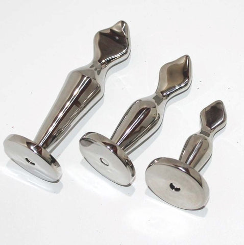 Hells Couture Oscars Prostate Probe Medical Grade Steel Anal Sex Toy - Steel Sex Toys