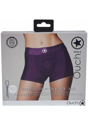 Shots Toys Ouch Electrifying Strap On Boxer Vibrating Harness - Strap On Sextoys