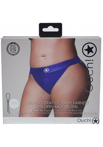 Shots Toys Ouch! Pleasure Enhancing Vibrating Strap On Panty Harness Remote Control - Strap On Sextoys