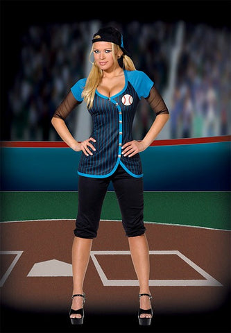 Dream Girl Lingerie Out Of Your League Costume Three Piece Athletic Set - Fancy Dress Ups