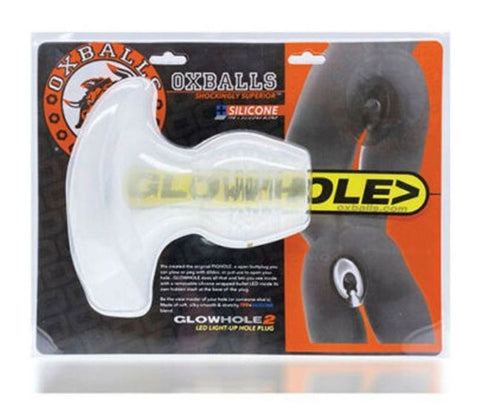 Oxballs Glowhole LED Lit Fuckplug with 45 Color LED System - Anal Vibrators