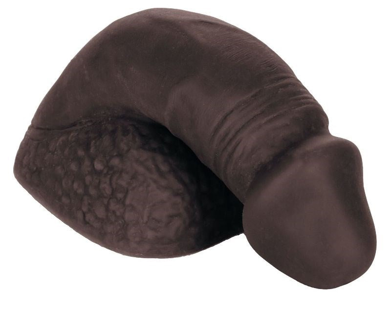 California Exotics Packer Gear Silicone Penis Black Realistic Packer - - Strap On Sextoys